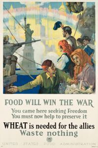 CHAMBERS Charles Edward 1883-1941,FOOD WILL WIN THE WAR,1918,Swann Galleries US 2022-08-04