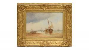 CHAMBERS George Hyde 1803-1840,Dutch Barges Unloading,1836,Anderson & Garland GB 2023-07-19