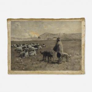 CHAMBERS George W. 1857-1897,An Angora Shepherd,1893,Rago Arts and Auction Center US 2020-09-24