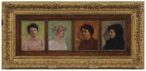 CHAMBERS George W. 1857-1897,The Four Seasons,Brunk Auctions US 2018-01-26