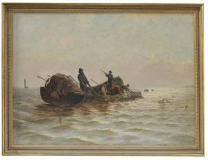 CHAMBERS John 1852-1928,Fishermen at sea bringing in a drift net,Anderson & Garland GB 2020-12-07