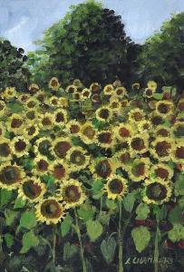 CHAMBERS Lynn,SUNFLOWERS,Ross's Auctioneers and values IE 2019-01-16