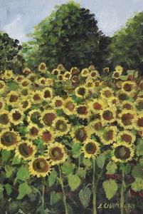 CHAMBERS Lynn,SUNFLOWERS,Ross's Auctioneers and values IE 2018-10-10