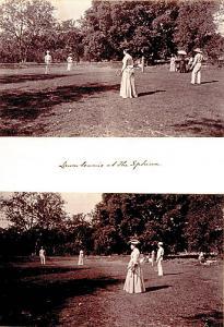 CHAMBERS Richard Edw. Elliot 1863-1944,FOUR PHOTOGRAPHS FRAMED TOGETHER LAWN TENNIS A,Charlton Hall 2007-06-10