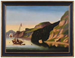 CHAMBERS Thomas 1808-1869,On the Hudson,Brunk Auctions US 2024-03-08