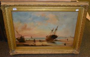 CHAMBERS William Henry 1834-1890,coastal scene,Tennant's GB 2016-12-17