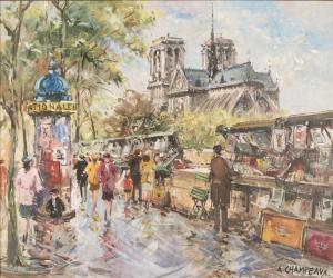 Champeaux Anne 1900,Notre Dame Bouquiniste,John Moran Auctioneers US 2017-08-08