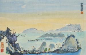 CHAN FUSHAN Luis Chan 1905-1995,Dragon Boating,1974,Christie's GB 2019-05-27