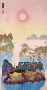 CHAN FUSHAN Luis Chan 1905-1995,Landscape with Figures,1978,Christie's GB 2019-05-27