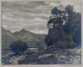 CHANCE George 1885-1963,Near Queenstown, Wakatipu,International Art Centre NZ 2013-02-27