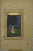 CHAND FATH,Gujari Ragini, depicting a Lady seated by a tree holding a vina,Brightwells GB 2017-03-22