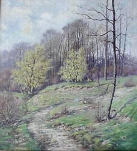 CHANDLER Digbee W 1856-1928,Spring Landscape,1922,Rachel Davis US 2007-09-15