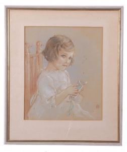 CHANDLER Eileen 1904-1993,A portrait of a young girl,Keys GB 2021-10-15