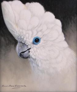 CHANDLER John Colin 1955,white cockatoo,Burstow and Hewett GB 2017-03-29