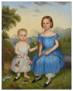 CHANDLER Joseph Goodhue 1813-1884,FANNIE AND ELLA GRAVES OF CONWAY, MASSACHUSETTS A,1854,Christie's 2024-01-18