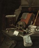 CHANDLER r,A vanitas still life with bones, a skull, manuscri,1695,Christie's GB 2010-04-28
