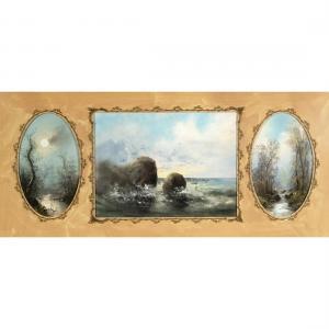 CHANDLER William Henry 1854-1928,Landscape Triptych,MICHAANS'S AUCTIONS US 2023-01-20