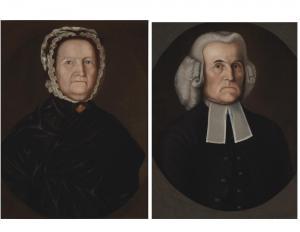 CHANDLER Winthrop,A Pair of Portraits of The Reverend and Mrs. Quack,1785,Christie's 2020-01-24