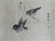 Chang Chien ying,Two Sparrows Swinging on Trailing Willow Branches,Theodore Bruce 2016-11-27