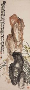 CHANGSHUO Wu 1840-1895,rocher fleuri d'orchidées,Rossini FR 2019-12-10