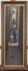 CHANTEAU Alphonse 1874-1958,Vue depuis une ruelle de Camaret,Adjug'art FR 2017-07-09