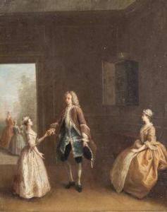 CHANTEREAU Jerome Francois 1710-1757,La diseuse de bonne aventure,Cornette de Saint Cyr 2021-10-15