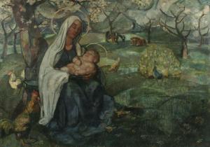 CHANTEROU Raphaël 1800-1900,Maria mit Kind,Von Zengen DE 2009-06-19