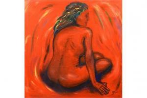 CHANTLER Melinda,Study of women in red,2009,Ewbank Auctions GB 2015-10-22