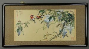CHAORAN Zhao,Songbirds standing on grape vines,888auctions CA 2015-03-12