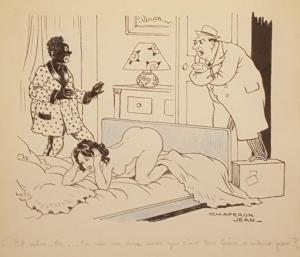 CHAPERON Jean,Ensemble d'illustrations humoristiques de presse,19th century,Rossini 2019-02-06