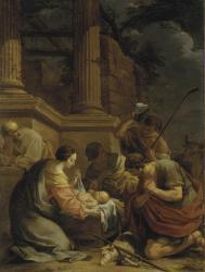 CHAPERON Nicolas 1612-1656,L'Adoration des bergers,Christie's GB 2008-06-26
