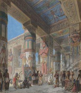 CHAPERON Philippe Marie 1823-1907,Scène de l'égypte antique,1894,Rossini FR 2019-11-21