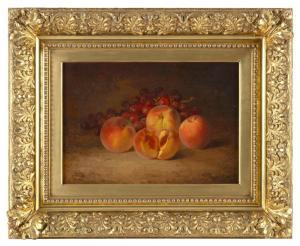 CHAPIN Bryant 1859-1927,Still life of peaches and grapes,Eldred's US 2024-04-05