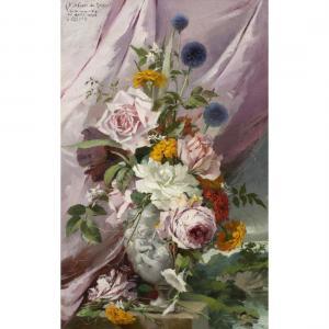 CHAPLIN Arthur 1869-1935,Still Life with Flowers,1896,Clars Auction Gallery US 2023-06-16