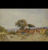 CHAPLIN Prescott 1897-1968,farmstead with
haystacks,1915,Dee, Atkinson & Harrison GB 2011-07-08