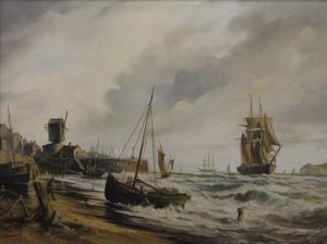 CHAPMAN J.L 1946,Coastal Scene,Rowley Fine Art Auctioneers GB 2022-06-01
