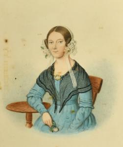 CHAPMAN John Gadsby 1808-1890,A portrait of a seated lady holding a flo,19th Century,John Nicholson 2022-02-09