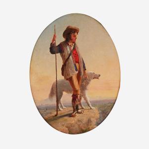 CHAPMAN John Gadsby 1808-1890,Shepherd Boy of the Campagna,1867,Freeman US 2022-06-07