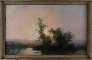 CHAPMAN John Gadsby 1808-1890,Two figures along the marsh,Eldred's US 2023-04-20