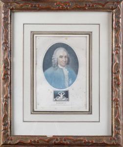 CHAPMAN John 1770-1823,PORTRAIT DU NATURALISTE SUÉDOIS CARL VON LINNÉ,1812,Pillon FR 2017-04-23