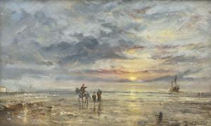 CHAPMAN Lewis John 1920-1994,A Sunset Ride on the Beach,David Duggleby Limited GB 2022-07-02