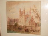CHAPMAN William 1817-1879,Chester Cathedral from Hop Pole yard,1874,Bonhams GB 2012-02-07