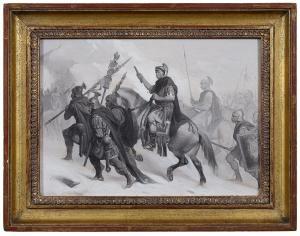 Chappel Alonzo 1828-1887,Classical Warriors, Hannibal Crossing the Alps,Brunk Auctions US 2020-12-05