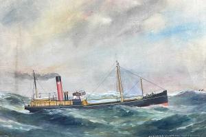 CHAPPELL Reuben 1870-1940,the cargo ship S. S. "Marena",Rogers Jones & Co GB 2023-05-28