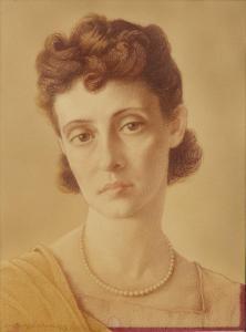 CHARALAMBOV GEORGIEV Boris 1888-1962,Ritratto di Lucia Pisenti Grop,1939,Capitolium Art Casa d'Aste 2023-04-12