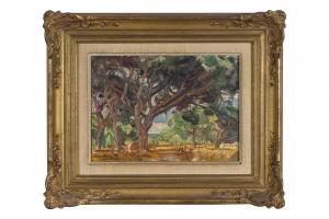 CHARAVEL Paul Frederic Antoine 1877-1961,Arbres en bord de mer,Aguttes FR 2023-05-25