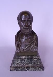 CHARDIGNY Pierre Joseph 1794-1866,Buste d'Hyppocrate,Monsantic BE 2021-03-07