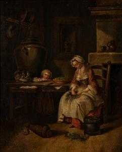 CHARDIN Jean Baptiste Simeon 1699-1779,Kitchen Genre Scene: Stealing a Treat,Skinner US 2023-03-16