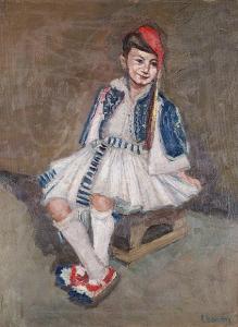 CHARDON Charles 1850-1929,portrait of a young boy in greek costume,Sotheby's GB 2004-12-14