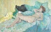 CHARDON Germaine 1910-1999,Reclining nude,1977,Dreweatt-Neate GB 2007-03-06